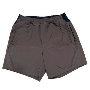 Birddogs Classic Shorts grey gray navy pockets zipper medium athletic athleisure